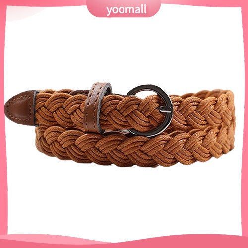 Thắt Lưng Bện Dây Có Khóa Cài Trang Trí Đầm Thời Trang Cho Nữ