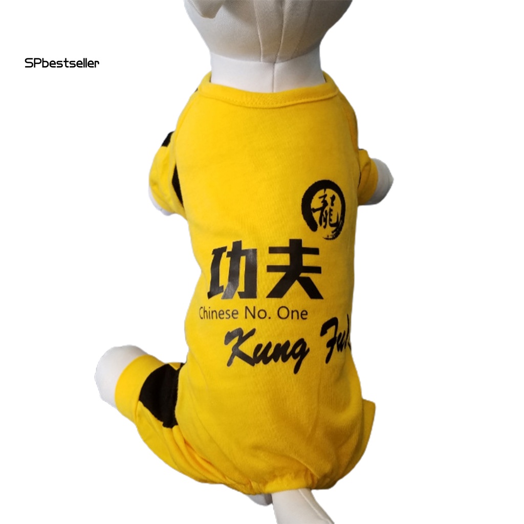 Bộ Áo Liền Quần Thoáng Khí In Họa Tiết Dễ Thương Cho Thú Cưng