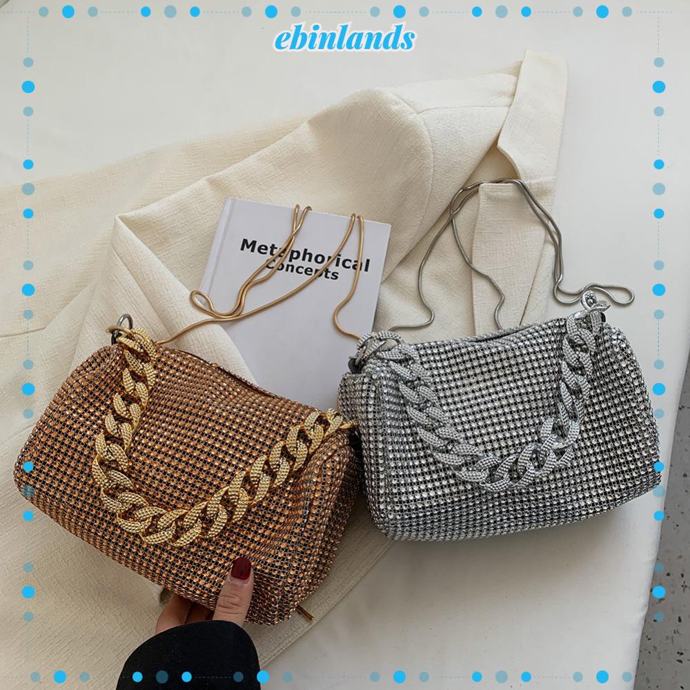 EBINLANDS Túi Xách Nữ Đính Đá Lấp Lánh Mới
