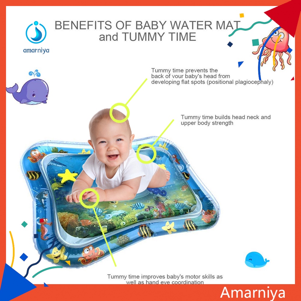 Thảm Nước Bơm Hơi Họa Tiết Động Vật Hoạt Hình Cho Bé