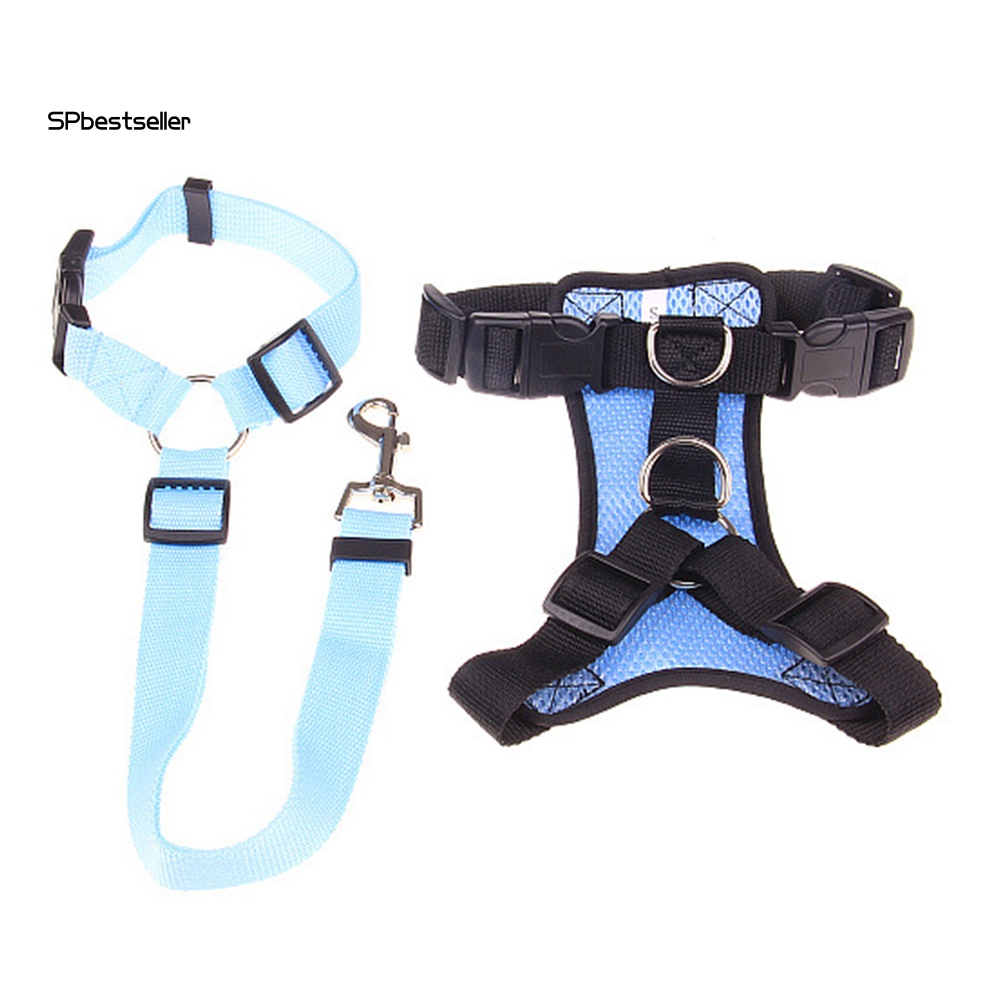 Đai Dắt Thú Cưng Đi Dạo Bằng Lưới Mềm Mại Tùy Chỉnh Kèm Dây Dắt Tiện