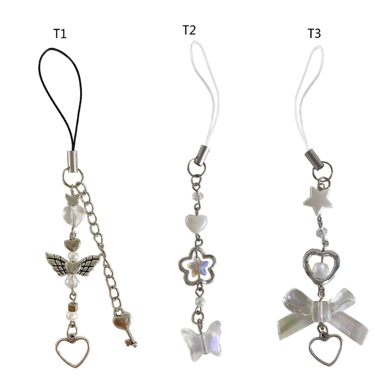 Dây Đeo Điện Thoại / Túi Xách / Móc Khóa Hình Bướm / Ngôi Sao Dễ Thương Y2K Cho Nữ