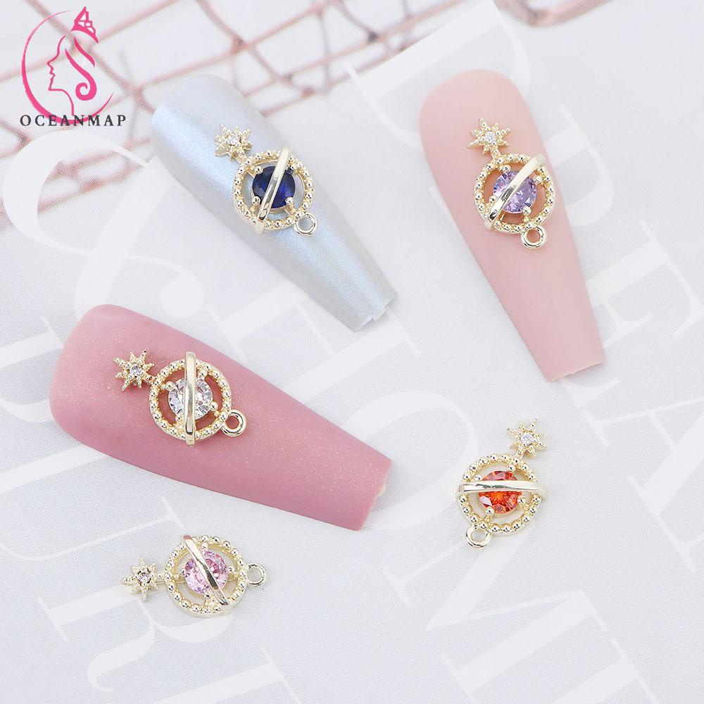 OCEANMAP Đá 3D Lấp Lánh Sang Trọng Tự Trang Trí Móng Tay