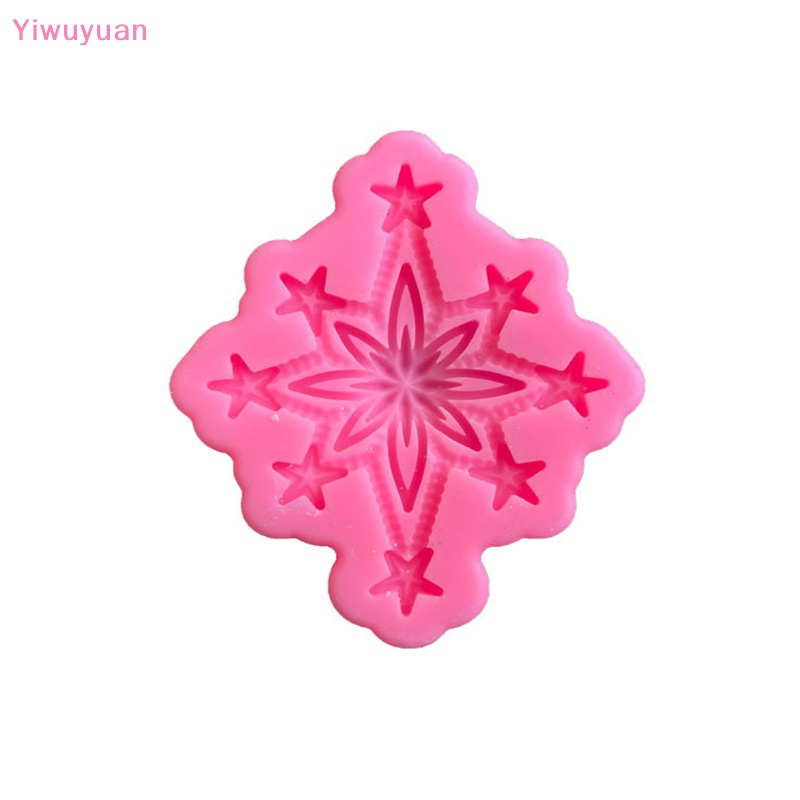 Khuôn Silicon Làm Mặt Trang Sức Hình Bông Tuyết Giáng Sinh Mới