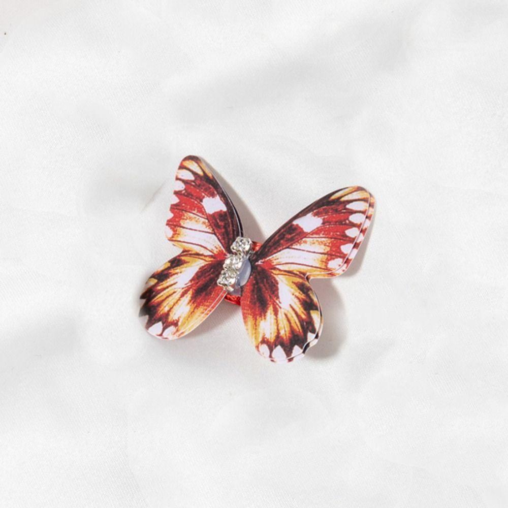 Bộ 2 Vòng Bện Tóc Kim Loại Hình Bướm Phong Cách Châu Phi Độc Đáo DIY