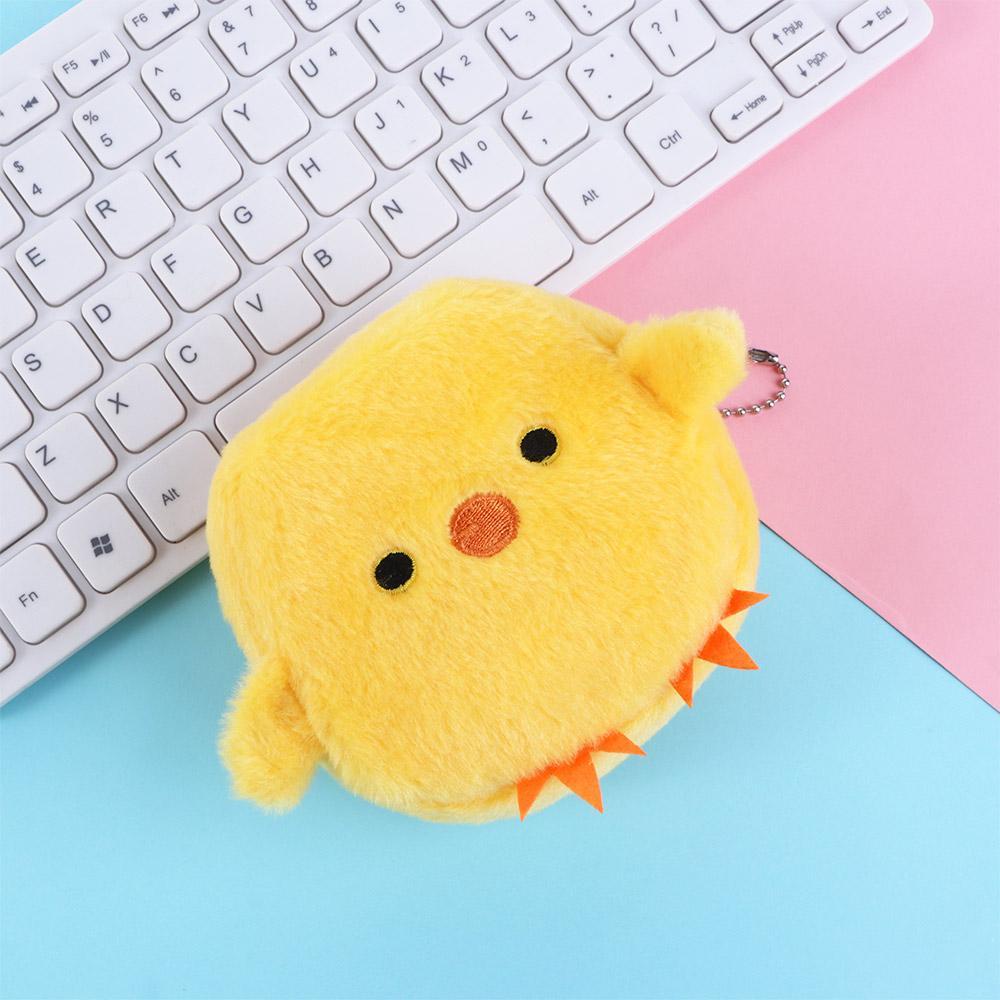 Ví Đựng Tiền Xu Đa Năng Hình Chú Gà / Heo Nhồi Bông Dễ Thương Cho Nữ