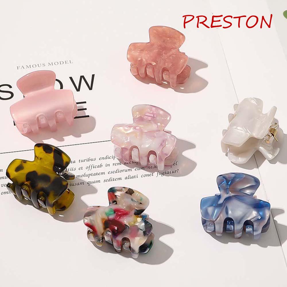 Kẹp Tóc Càng Cua Nhỏ Họa Tiết Vân Đá Cẩm Thạch Đơn Giản Cho Nữ