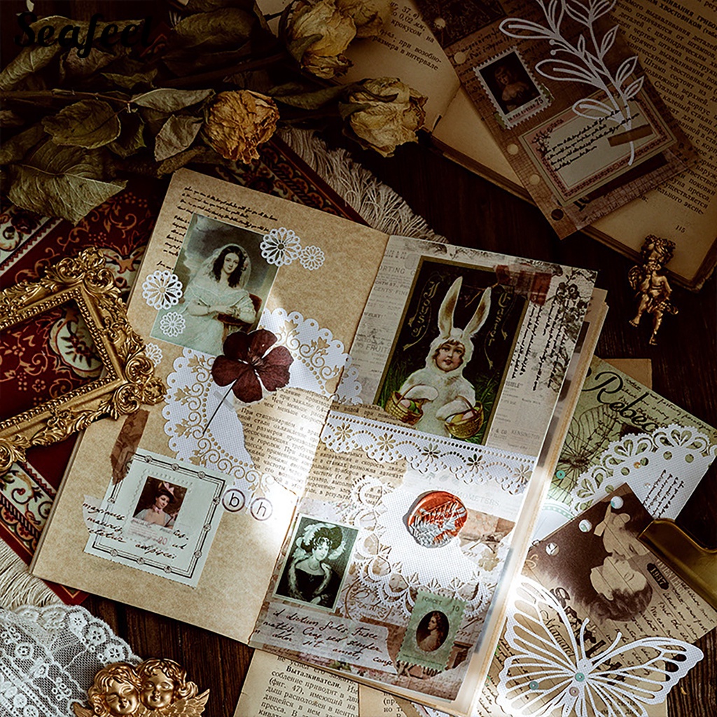 Set 10 Tấm Giấy Lót Sổ Tay Họa Tiết Ren Gọn Nhẹ Dễ Sử Dụng