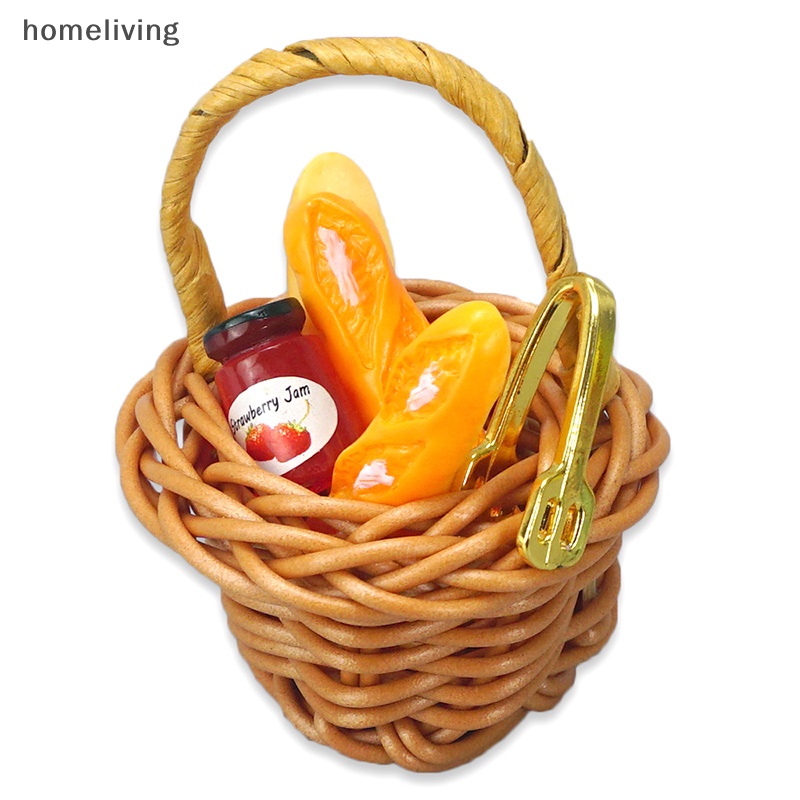 1 Bộ Rổ Bánh Mì Tỉ Lệ 1: 12 Dùng Trang Trí Nhà Búp Bê