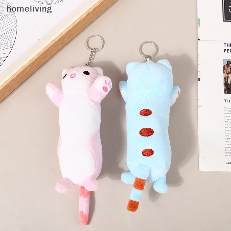 Móc Khóa Hình Mèo Nhồi Bông Mềm Mại Đáng Yêu