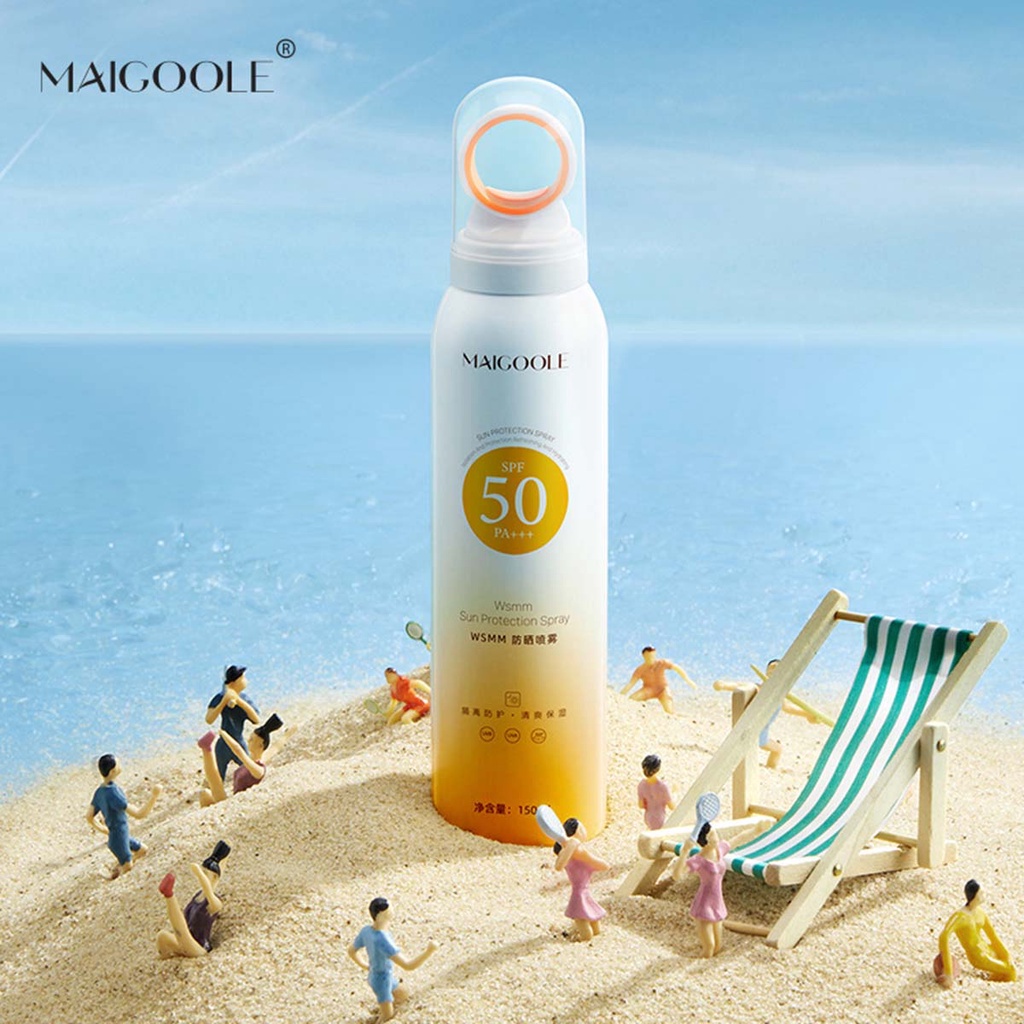 Xịt Chống Nắng Trắng Da MAIGOOLE SPF50 PA+++ Ngăn Ngừa Lão Hoá Da