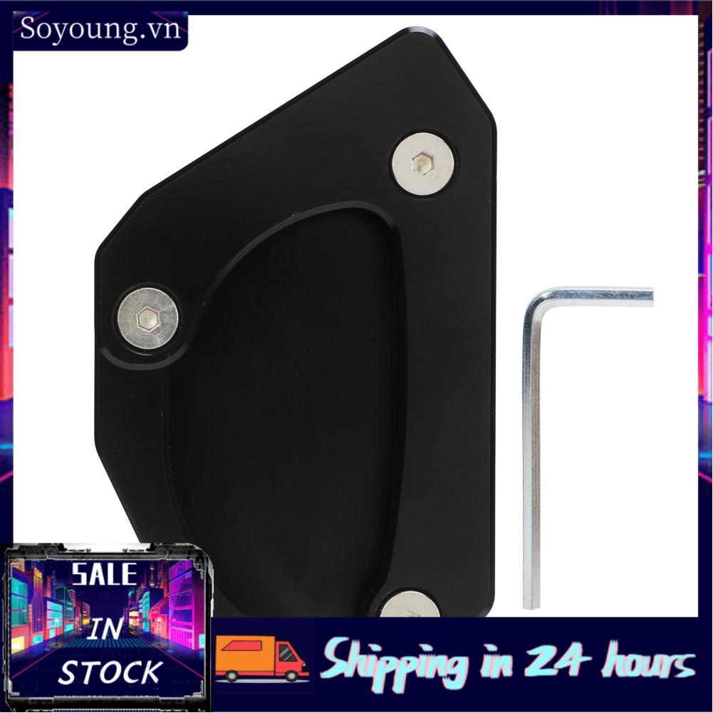 Soyoung Kickstand   Side Stand Extension Pad Aluminium Alloy  Deformation Strong Secure Professional for Motorbike