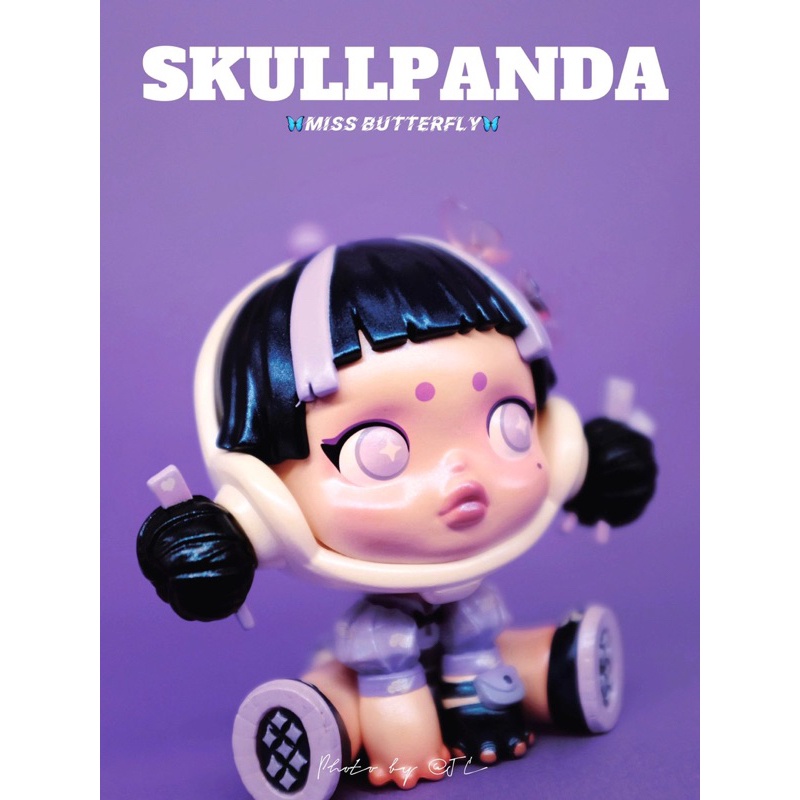 mô hình trưng bày skull panda miss buttter chính hãng popmart