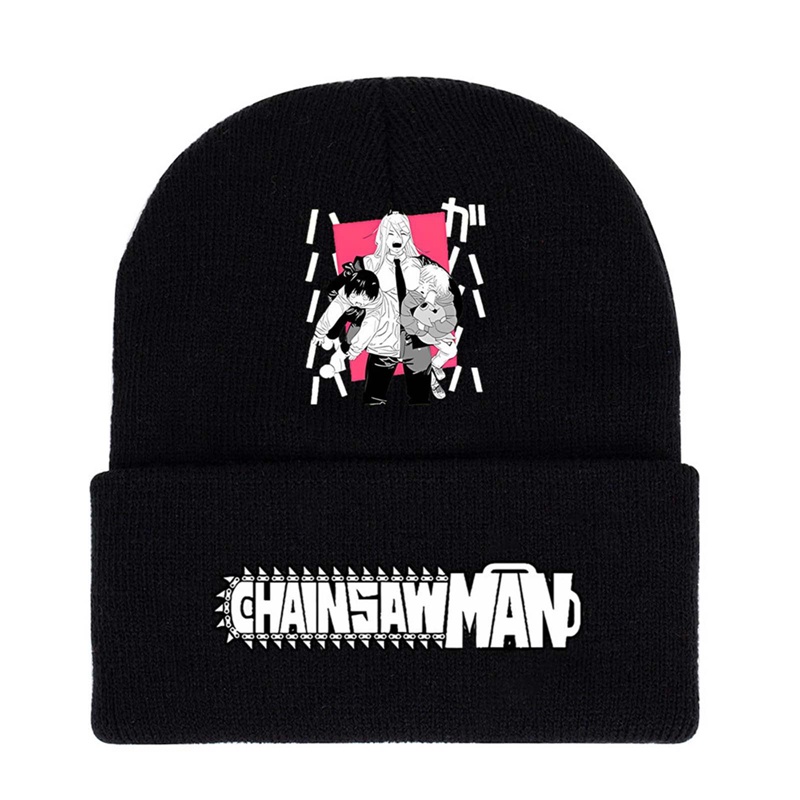 Mũ Dệt Kim Thêu Hình Anime Chainsaw Man