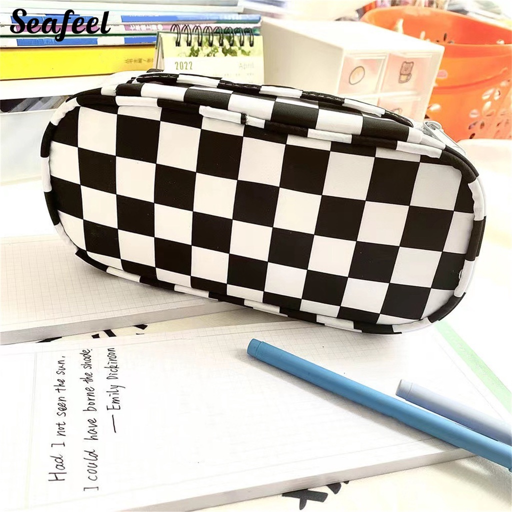 Túi Đựng Bút Cầm Tay Có Dây Kéo Sức Chứa Lớn Dễ Dàng Mang Theo Cho Học Sinh / Văn Phòng