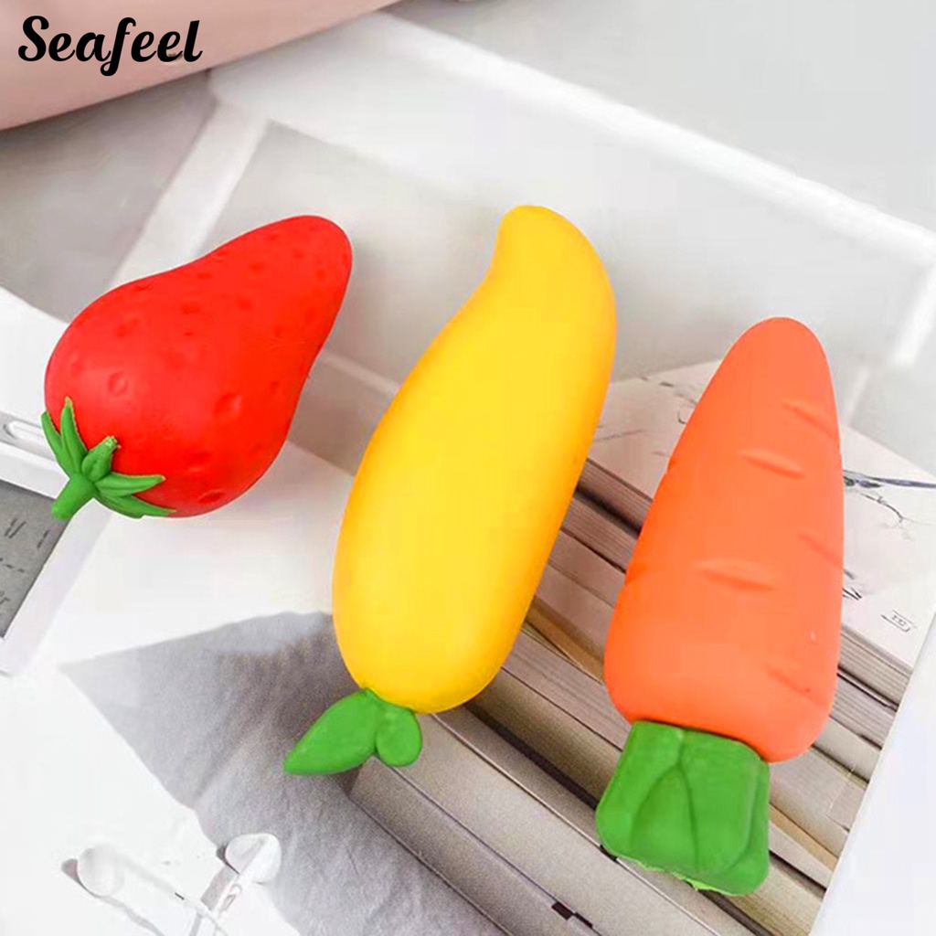 Set 2 Hộp Gôm Tẩy Hình Trái Cây Hoạt Hình Dễ Thương