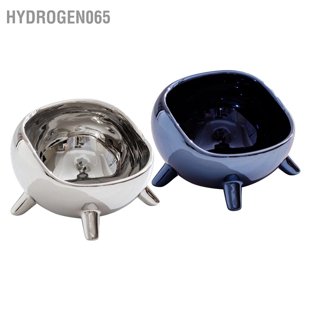 Hydrogen065 Bát cho mèo Chiều cao phù hợp Gương gốm an toàn Ổn định Công suất lớn dành thú cưng chó Thú