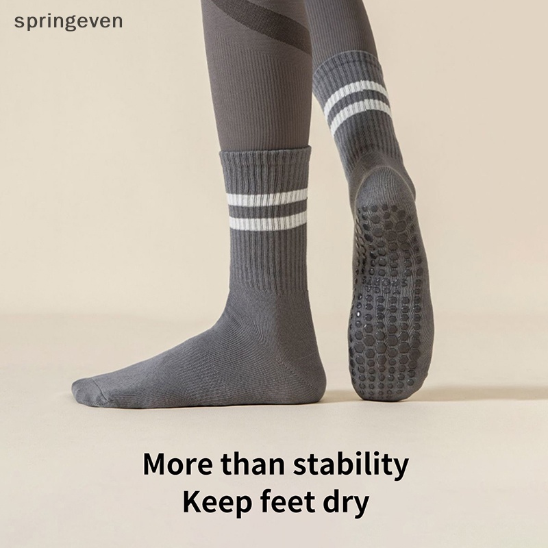 Vớ cotton silicone Cổ Vừa Chống Trượt Màu Trơn Tập yoga / Thể Hình Dành Cho Nữ