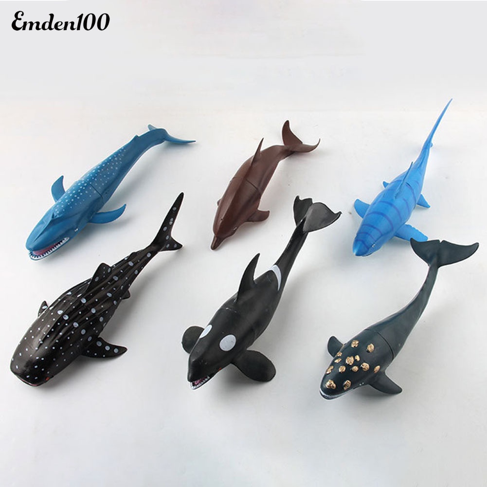 Bộ 6 Mô Hình Cá Voi Đồ Chơi Cho Bé