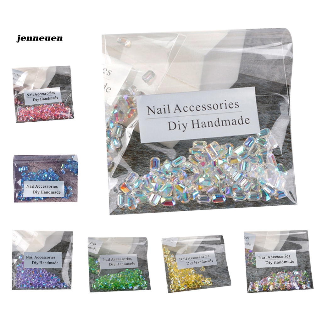 Set 100 Hạt Nhựa Đính Trang Trí Móng Tay