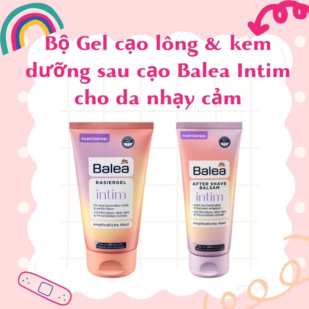 Gel cạo lông và kem dưỡng sau cạo cho vùng Bikini nhạy cảm