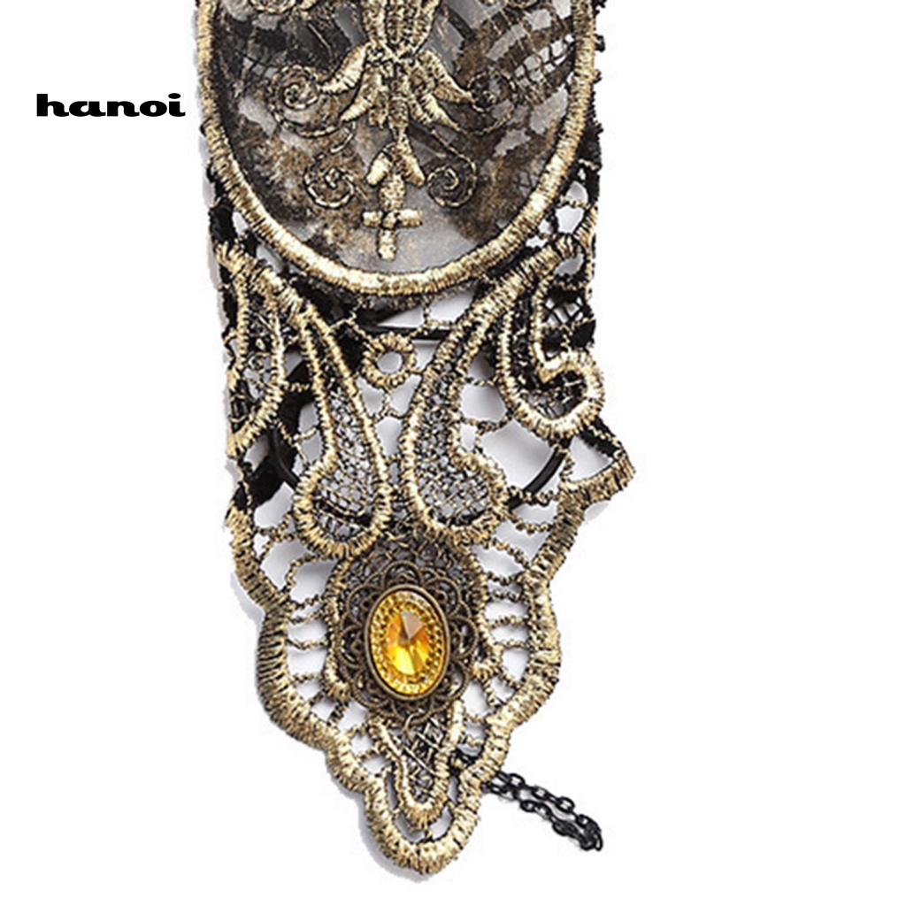 1 Đôi Găng Tay Ren Hoa Xuyên Thấu Nhẹ Nhàng Có Thể Điều Chỉnh Hóa Trang Halloween