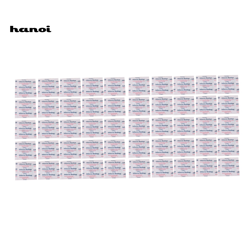 Bộ 50 Băng Dán Sơ Cứu Y Tế Siêu Mỏng Chống Thấm Nước Không Gây Dị Ứng Dành Cho Người Lớn