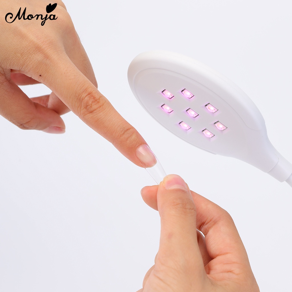 Monja Đèn LED UV 8 Bóng Chuyên Dụng Hong Khô Sơn Móng Tay Nhanh Chóng