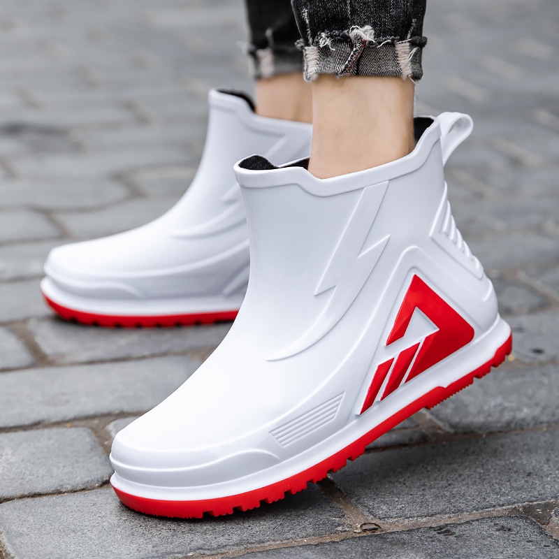 Giày Bốt Cao Su Đi Mưa / Câu Cá Đế Dày Chống Trượt / Thấm Nước Thời Trang Cho Nam Và Nữ