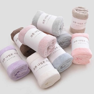 Khăn mặt lông cừu Hàn Quốc - Mềm mịn, thấm hút