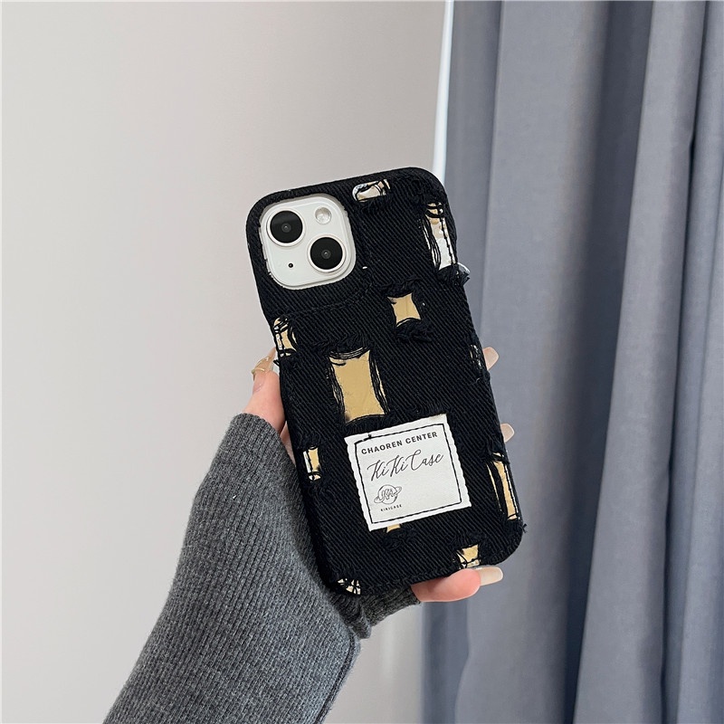 Hoạt Hình Ốp Điện Thoại Họa Tiết denim Cho iphone15 15pro 15promax 14promax 14 14pro 13 13pro 13promax 12 12pro 12promax 11