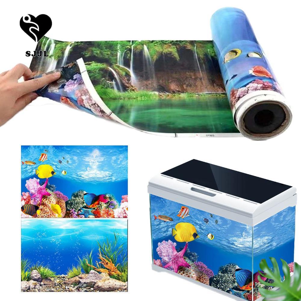 Miếng Dán Trang Trí Bể Cá 3D Nhiều Họa Tiết Độc Đáo