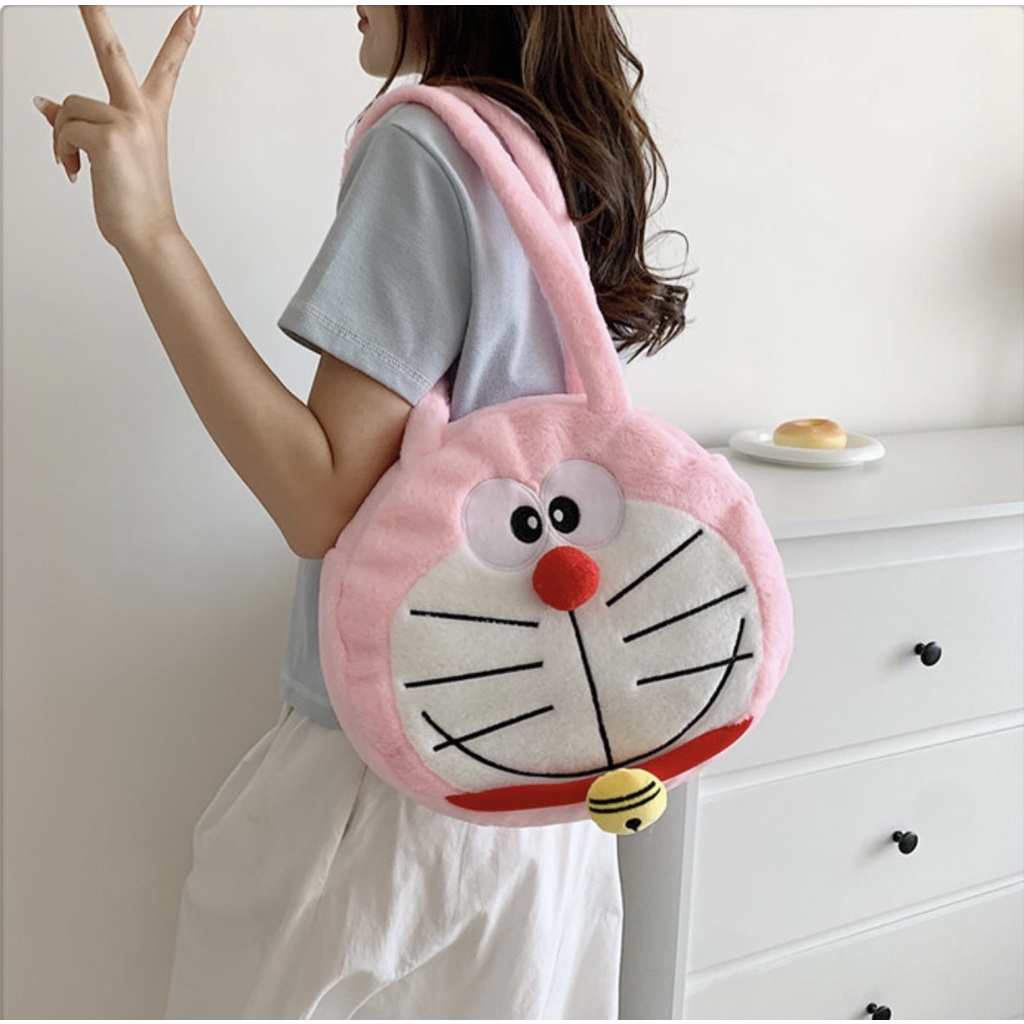 Túi tote đeo vai hình doremon dễ thương xinh xắn