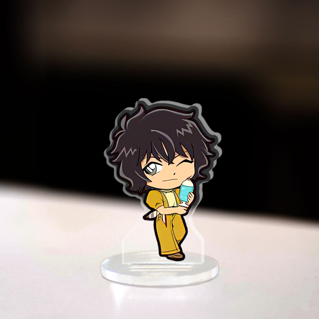 Mô hình Mini Conan Standee Chibi phim truyện hoạt hình thám tử lừng danh Conan Kaito Kid trang trí góc học tập cao 3cm