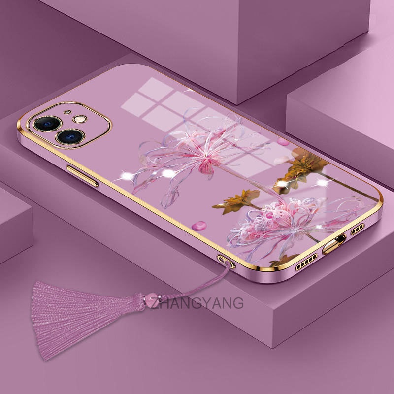 ốp lưng iPhone 11 iPhone 11 Pro iPhone 11 Pro Max Ốp Điện Thoại Silicon TPU Mềm Mạ Điện Họa Tiết Hoa
