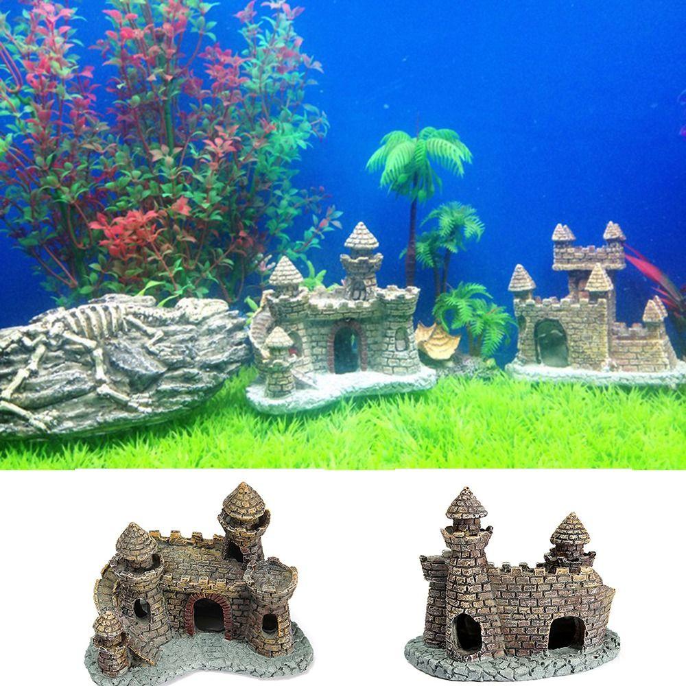Lâu Đài Bằng Resin Nhỏ Xinh Trang Trí Bể Cá