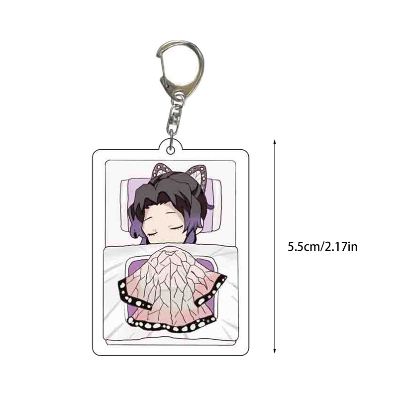 Móc Khóa Nhựa Pvc Mềm Hình Nhân Vật Kimetsu No Yaiba Kamado Nezuko Tanjirou NLSHOP