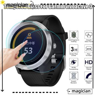 Bộ 3 kính cường lực bảo vệ màn hình HD 9H 2.5D cho đồng hồ Garmin Vivoactive 3