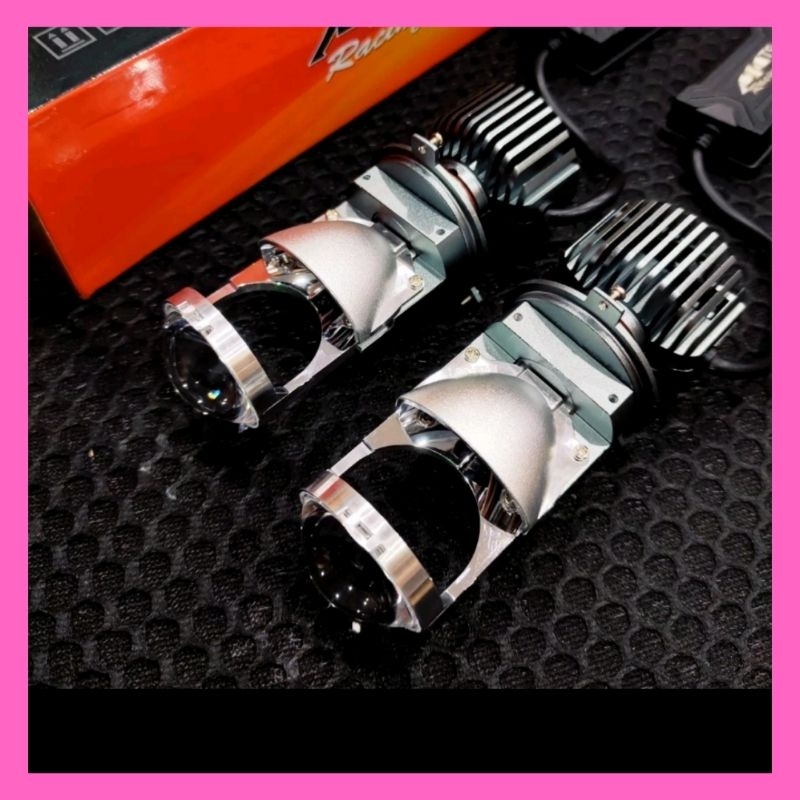 Đèn Pha LED Bi cầu mini T9 MA Racing 60W chân H4 ô tô / xe máy  Mẫu mới nhất 2023.