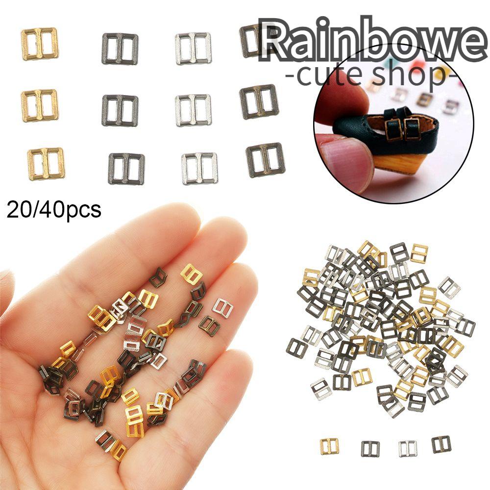 Set 20 / 40 Nút Bấm Mini 4 Màu Cầu Vồng Cho Túi Xách Búp Bê