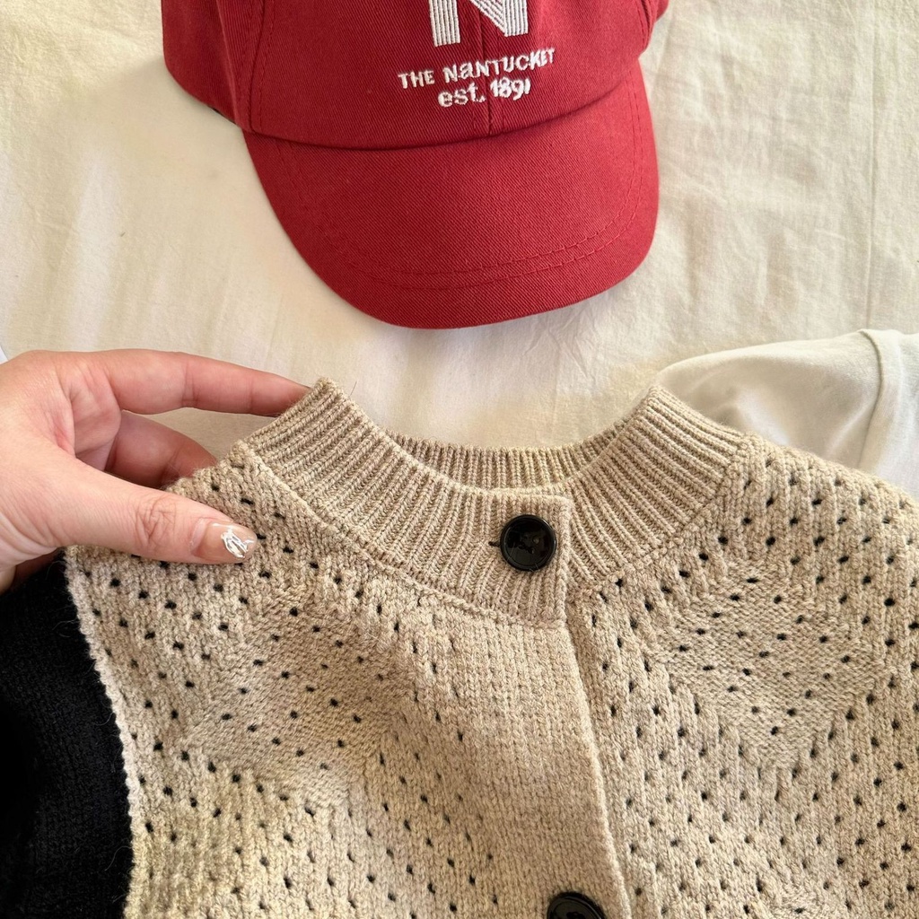 Áo Len Cổ Tròn Màu Trơn Phong Cách Hàn Quốc Mới Cho Bé Trai