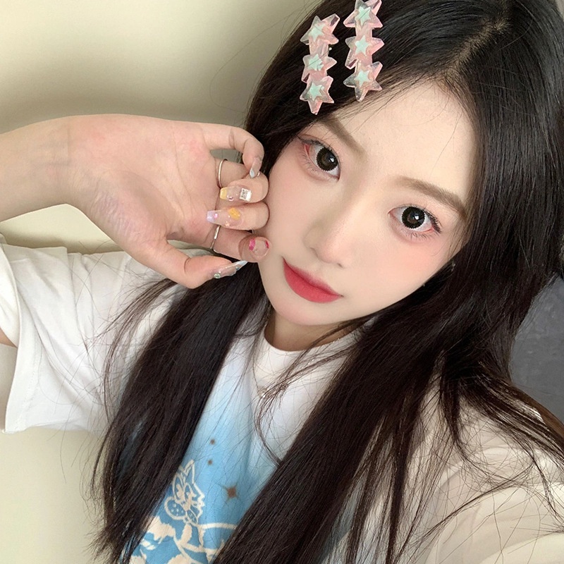 Kẹp Tóc Hình Ngôi Sao Nhiều Màu Sắc Xinh Xắn Cho Nữ Y2K