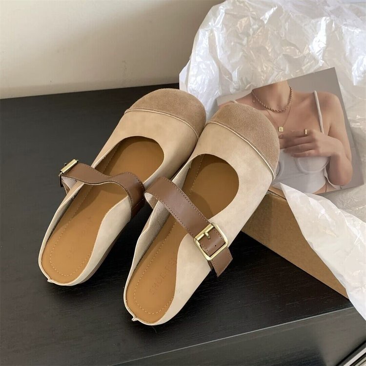 Giày Búp Bê Mũi Tròn Thời Trang Dành Cho Nữ / Size 35-40