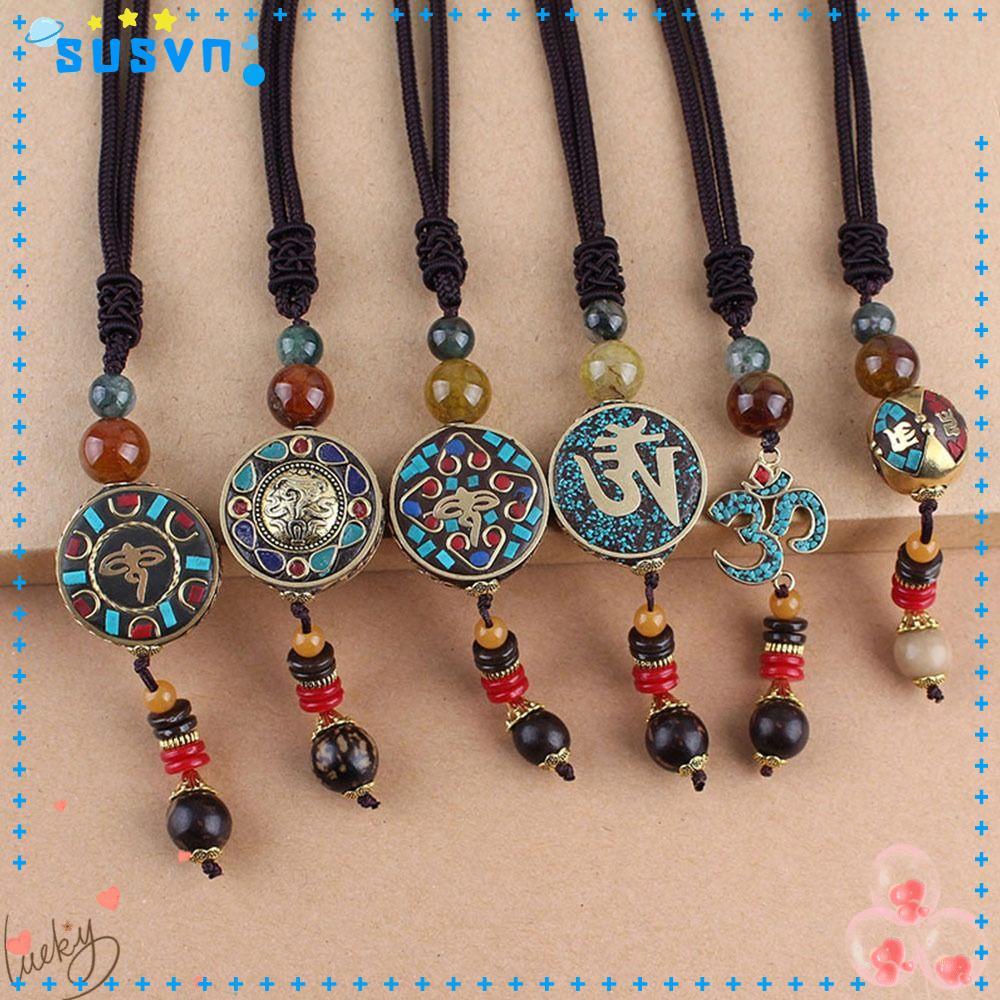 Vòng cổ Mặt Phật Giáo Phong Cách Nepal Thời Trang Vintage
