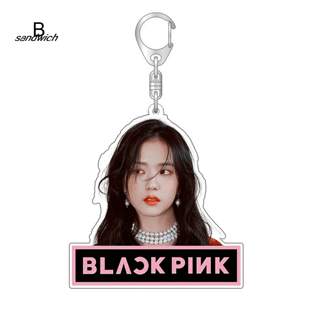 Móc Khóa Hai Mặt In Hình Nhóm Nhạc Blackpink Thời Trang