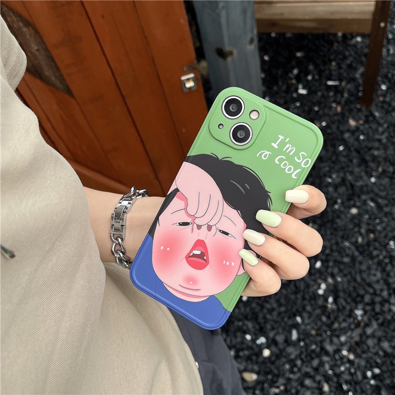 Ốp Điện Thoại Mềm Hình Hoạt Hình Vui Nhộn Cho IPhone14 14Pro 14ProMax 13 13Pro 13ProMax 12 12PRO 12ProMax 11