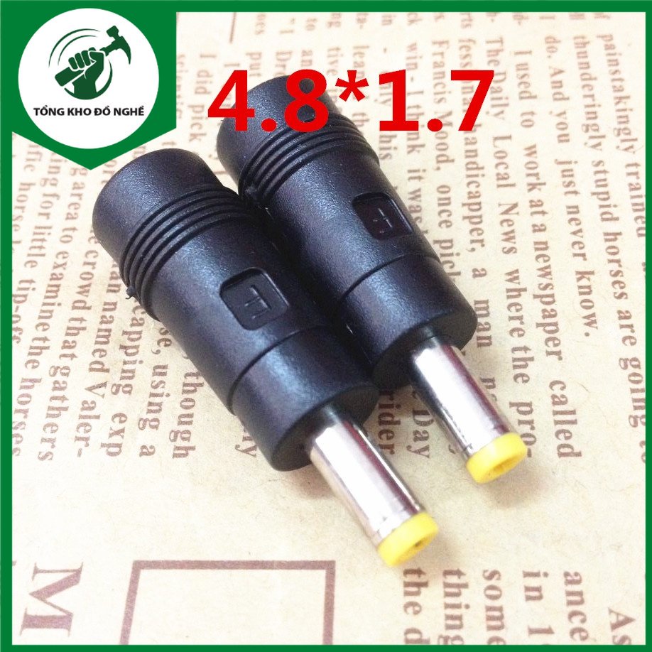 Jack chuyển nguồn DC  5.5*2.1 sang 4.8*1.7mm _ TKDN