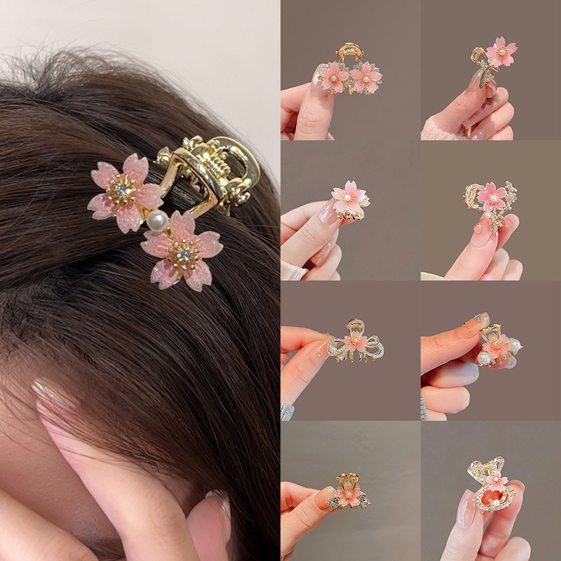 Aijolen Kẹp Tóc Hoa Nhỏ Bằng Hợp Kim Thời Trang Hàn Quốc Cho Nữ