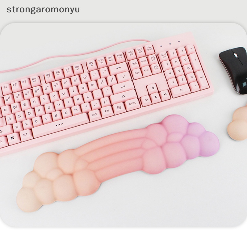 Đệm Cao Su Mềm Lót Chuột / Bàn Phím Chống Trượt Có Đệm Kê Tay Cho Văn Phòng