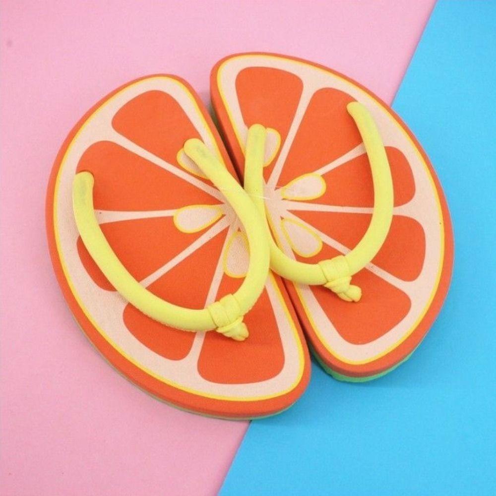 Delmer Dép Xỏ Ngón Mùa Hè Hình Trái Cây Dứa / Cà Rốt / Kiwi Bằng EVA Chống Thấm Nước